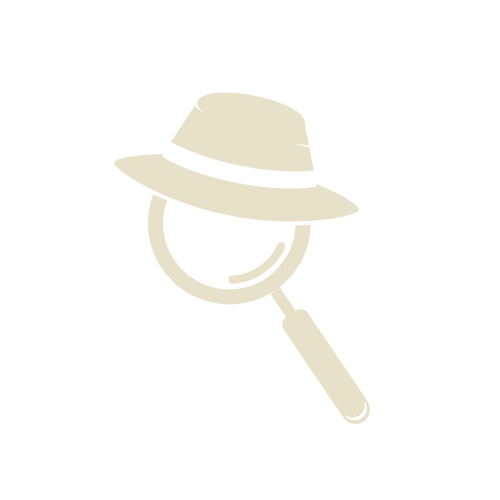 כובע מעל זכוכית מגדלת מייצגים לוק אופייני של חוקר פרטי מטעם משרד חקירות פרטיות עוגן